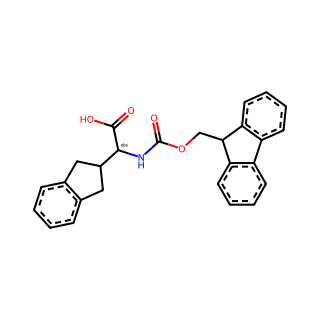 (R)-2-((((9H-Fluoren-9-yl)methoxy)carbonyl)amino)-2-(2,3-dihydro-1H-inden-2-yl)acetic acid