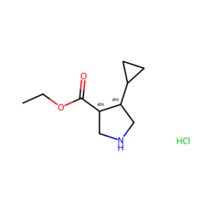 ethyl trans-4-cyclopropylpyrrolidine-3-carboxylate hydrochloride