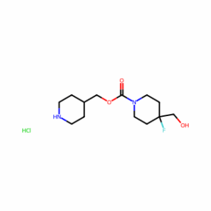 (piperidin-4-yl)methyl 4-fluoro-4-(hydroxymethyl)piperidine-1-carboxylate hydrochloride