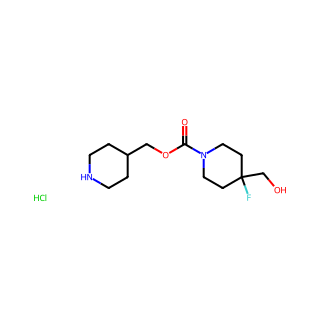 (piperidin-4-yl)methyl 4-fluoro-4-(hydroxymethyl)piperidine-1-carboxylate hydrochloride