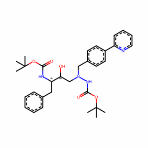 tert-Butyl 2-((2S,3S)-3-((tert-butoxycarbonyl)amino)-2-hydroxy-4-phenylbutyl)-2-(4-(pyridin-2-yl)benzyl)hydrazinecarboxylate