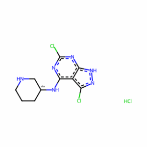 (R)-3,6-Dichloro-N-(piperidin-3-yl)-1H-pyrazolo[3,4-d]pyrimidin-4-amine hydrochloride