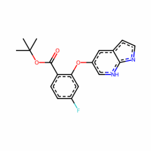 Tert-Butyl 2-((7H-Pyrrolo[2,3-B]Pyridin-5-Yl)Oxy)-4-Fluorobenzoate