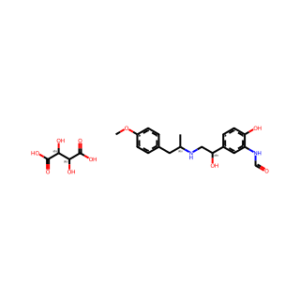 Formamide, N-[2-hydroxy-5-[(1R)-1-hydroxy-2-[[(1R)-2-(4-methoxyphenyl)-1-methylethyl]amino]ethyl]phenyl]-, (2R,3R)-2,3-dihydroxybutanedioate (1:1)
