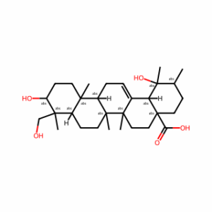 (1R,2R,4aS,6aS,6bR,8aR,9R,10S,12aR,12bR,14bS)-1,10-Dihydroxy-9-(hydroxymethyl)-1,2,6a,6b,9,12a-hexamethyl-1,3,4,5,6,6a,6b,7,8,8a,9,10,11,12,12a,12b,13,14b-octadecahydropicene-4a(2H)-carboxylic acid