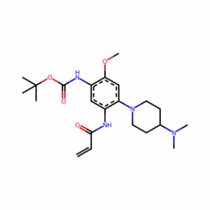 tert-Butyl N-(4-(4-(dimethylamino)piperidine-1-yl)-2-methoxy-5-(prop-2-enamido)phenyl)carbamate