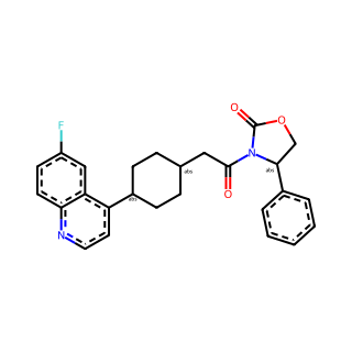 (R)-3-(2-(cis-4-(6-Fluoroquinolin-4-yl)cyclohexyl)acetyl)-4-phenyloxazolidin-2-one