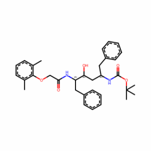 tert-Butyl ((2S,4S,5S)-5-(2-(2,6-dimethylphenoxy)acetamido)-4-hydroxy-1,6-diphenylhexan-2-yl)carbamate