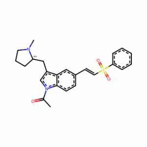 (R)-1-(3-((1-Methylpyrrolidin-2-yl)methyl)-5-(2-(phenylsulfonyl)vinyl)-1H-indol-1-yl)ethanone