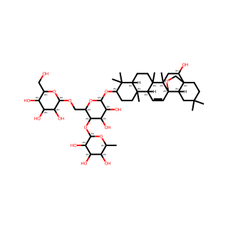(2S,3R,4R,5R,6S)-2-(((2R,3S,4R,5R,6R)-4,5-Dihydroxy-6-(((3S,4aR,6aR,6bS,8S,8aS,12aR,12bS,14aR,14bS)-8-hydroxy-4,4,6a,6b,11,11,14b-heptamethyl-2,3,4,4a,5,6,6a,6b,7,8,10,11,12,12a,14a,14b-hexadecahydro-1H,9H-12b,8a-(epoxymethano)picen-3-yl)oxy)-2-((((2R,3R,