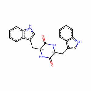 (3S,6S)-3,6-Bis((1H-Indol-3-yl)methyl)piperazine-2,5-dione