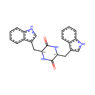 (3S,6S)-3,6-Bis((1H-Indol-3-yl)methyl)piperazine-2,5-dione
