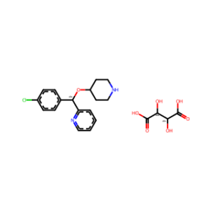 (S)-2-((4-Chlorophenyl)(Piperidin-4-Yloxy)Methyl)Pyridine (2R,3R)-2,3-Dihydroxysuccinate
