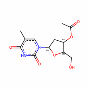 (2R,3S,5R)-2-(Hydroxymethyl)-5-(5-methyl-2,4-dioxo-3,4-dihydropyrimidin-1(2H)-yl)tetrahydrofuran-3-yl acetate
