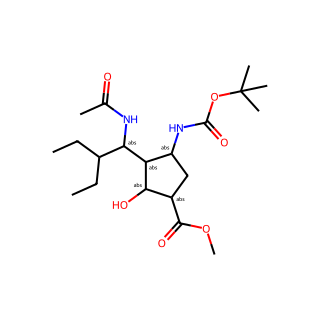 Methyl (1S,2S,3R,4R)-3-((S)-1-acetamido-2-ethylbutyl)-4-((tert-butoxycarbonyl)amino)-2-hydroxycyclopentane-1-carboxylate