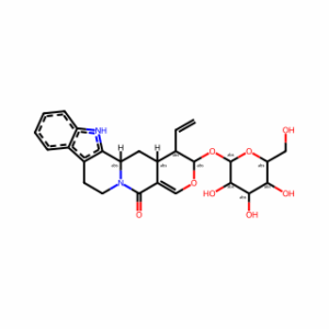 (1R,2S,13bS,14aS)-1-Ethenyl-2-(β-D-glucopyranosyloxy)-1,2,7,8,13,13b,14,14a-octahydro-5H-indolo[2,3-a]pyrano[3,4-g]quinolizin-5-one