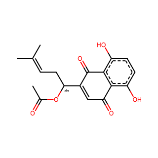 (R)-1-(5,8-Dihydroxy-1,4-dioxo-1,4-dihydronaphthalen-2-yl)-4-methylpent-3-en-1-yl acetate