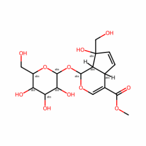 Methyl (1S,4aS,7S,7aS)-7-hydroxy-7-(hydroxymethyl)-1-(((2S,3R,4S,5S,6R)-3,4,5-trihydroxy-6-(hydroxymethyl)tetrahydro-2H-pyran-2-yl)oxy)-1,4a,7,7a-tetrahydrocyclopenta[c]pyran-4-carboxylate