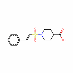 (E)-1-(Styrylsulfonyl)piperidine-4-carboxylic acid