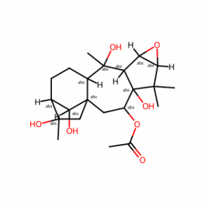 (14R)-2β,3β-Epoxygrayanotoxane-5,6β,10,14,16-pentol 6-acetate