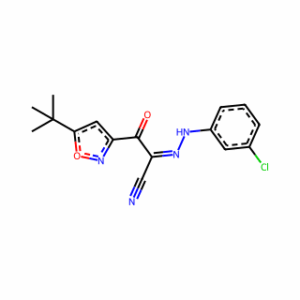 α-[2-(3-Chlorophenyl)hydrazinylidene]-5-(1,1-dimethylethyl)-β-oxo-3-isoxazolepropanenitrile