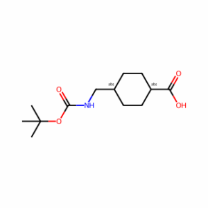 trans-4-(tert-Butoxycarbonylaminomethyl)cyclohexanecarboxylic Acid