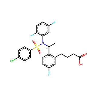 (R)-4-(2-(1-((4-Chloro-N-(2,5-difluorophenyl)phenyl)sulfonamido)ethyl)-5-fluorophenyl)butanoic acid