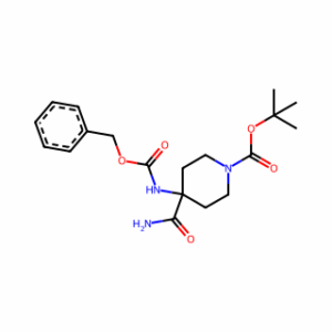 tert-Butyl 4-(((benzyloxy)carbonyl)amino)-4-carbamoylpiperidine-1-carboxylate