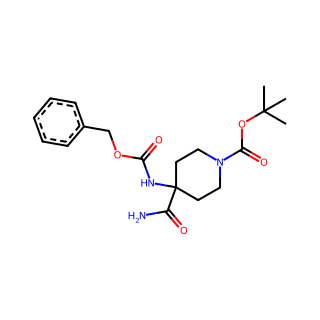 tert-Butyl 4-(((benzyloxy)carbonyl)amino)-4-carbamoylpiperidine-1-carboxylate