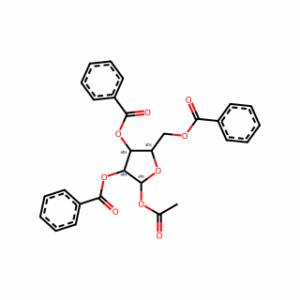 (2R,3S,4S,5S)-2-Acetoxy-5-((benzoyloxy)methyl)tetrahydrofuran-3,4-diyl dibenzoate