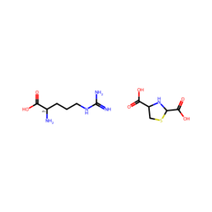 (S)-2-Amino-5-guanidinopentanoic acid thiazolidine-2,4-dicarboxylic acid (1:1)