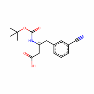 (R)-3-((tert-Butoxycarbonyl)amino)-4-(3-cyanophenyl)butanoic acid