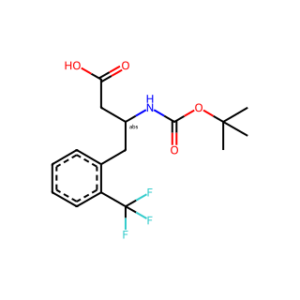 (S)-3-((tert-Butoxycarbonyl)amino)-4-(2-(trifluoromethyl)phenyl)butanoic acid