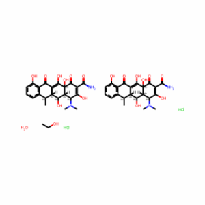 2-Naphthacenecarboxamide, 4-(dimethylamino)-1,4,4a,5,5a,6,11,12a-octahydro-3,5,10,12,12a-pentahydroxy-6-methyl-1,11-dioxo-, hydrochloride, (4S,4aR,5S,5aR,6R,12aS)-, compd. with ethanol, hydrate (2:2:1:1)