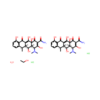 2-Naphthacenecarboxamide, 4-(dimethylamino)-1,4,4a,5,5a,6,11,12a-octahydro-3,5,10,12,12a-pentahydroxy-6-methyl-1,11-dioxo-, hydrochloride, (4S,4aR,5S,5aR,6R,12aS)-, compd. with ethanol, hydrate (2:2:1:1)