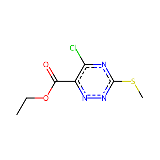 ethyl 5-chloro-3-(methylsulfanyl)-1,2,4-triazine-6-carboxylate