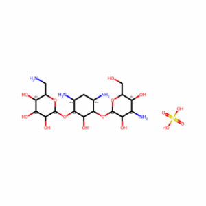 (2R,3S,4S,5R,6R)-2-(Aminomethyl)-6-(((1R,2R,3S,4R,6S)-4,6-diamino-3-(((2S,3R,4S,5S,6R)-4-amino-3,5-dihydroxy-6-(hydroxymethyl)tetrahydro-2H-pyran-2-yl)oxy)-2-hydroxycyclohexyl)oxy)tetrahydro-2H-pyran-3,4,5-triol sulfate