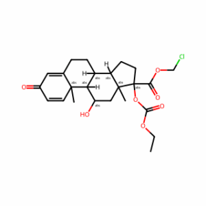 (11b,17a)-17-[(Ethoxycarbonyl)oxy]-11-hydroxy-3-oxoandrosta-1,4-diene-17-carboxylic acid chloromethyl ester