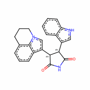 (3R,4R)-3-(5,6-dihydro-4H-pyrrolo[3,2,1-ij]quinolin-1-yl)-4-(1H-indol-3-yl)pyrrolidine-2,5-dione