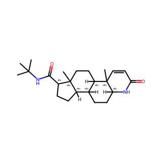 N-tert-Butyl-3-oxo-4-aza-5alpha-androst-1-en-17beta-carboxamide