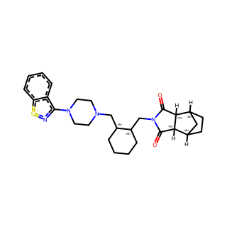 (3aR,4S,7R,7aS)-2-((1R,2R)-2-(4-(1,2-Benzothiazol-3-yl)piperazin-1-ylmethyl)cyclohexylmethyl)hexahydro-4,7-methano-2H-isoindole-1,3-dione