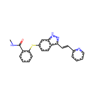 (E)-N-Methyl-2-((3-(2-(pyridin-2-yl)vinyl)-1H-indazol-6-yl)thio)benzamide