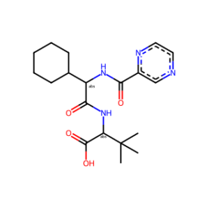 (S)-2-((S)-2-Cyclohexyl-2-(pyrazine-2-carboxamido)acetamido)-3,3-dimethylbutanoic acid