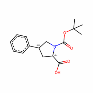 (2S,4R)-1-(tert-Butoxycarbonyl)-4-phenylpyrrolidine-2-carboxylic acid