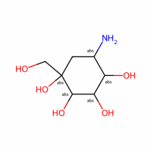 (1S,2S,3R,4S,5S)-5-Amino-1-(hydroxymethyl)cyclohexane-1,2,3,4-tetraol