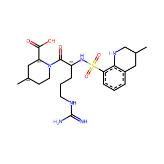 (2R,4R)-1-((2S)-5-Guanidino-2-(3-methyl-1,2,3,4-tetrahydroquinoline-8-sulfonamido)pentanoyl)-4-methylpiperidine-2-carboxylic acid