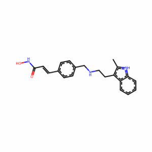 (2E)-N-Hydroxy-3-[4-[[[2-(2-methyl-1H-indol-3-yl)ethyl]amino]methyl]phenyl]-2-propenamide