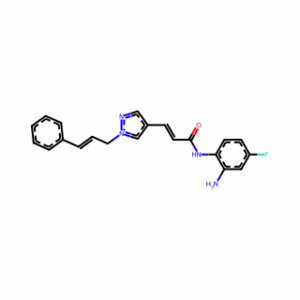 (E)-N-(2-Amino-4-fluorophenyl)-3-(1-cinnamyl-1H-pyrazol-4-yl)acrylamide