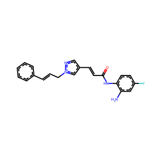 (E)-N-(2-Amino-4-fluorophenyl)-3-(1-cinnamyl-1H-pyrazol-4-yl)acrylamide