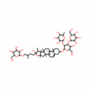 (3β,22α,25R)-26-(β-D-Glucopyranosyloxy)-22-hydroxyfurost-5-en-3-yl O-6-deoxy-α-L-mannopyranosyl-(1→2)-O-[β-D-glucopyranosyl-(1→3)]-β-D-glucopyranoside